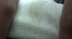 [Pants stain] Lori sister with cute double teeth is wet and Dirty Shaved