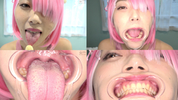 [Tooth / Mouth] Popular anime Rezero La ● (Kanae Lennon)&#39;s tongue tongue, teeth, and mouth observation! !! !!