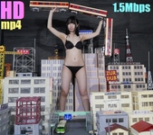 [HD] Giantess MIYURI How to enjoy a giantess [1.5M]